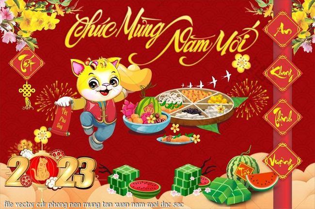 file vector cdr phong nen mung tan xuan nam moi dac sac